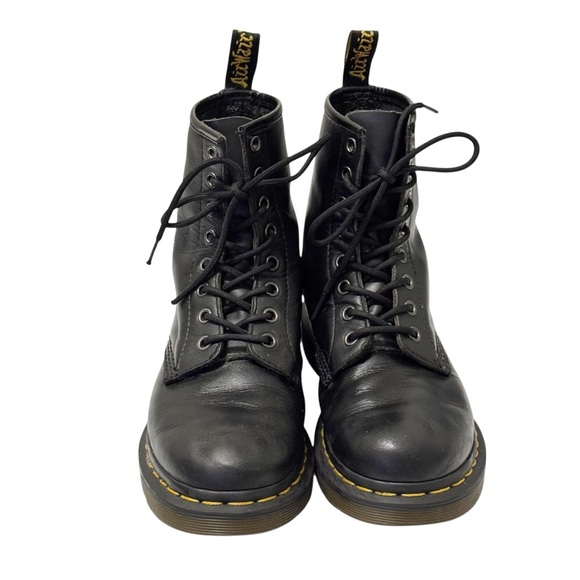 Dr. Martens 1460 Black Lace Up Softy Leather Combat Boot 8 - Picture 3 of 16
